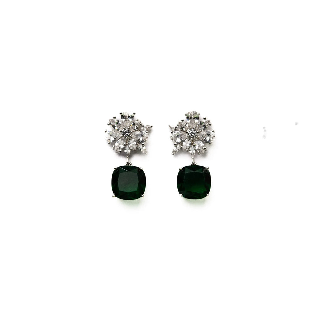 Alizia Flower Dressy Big Drop Earrings