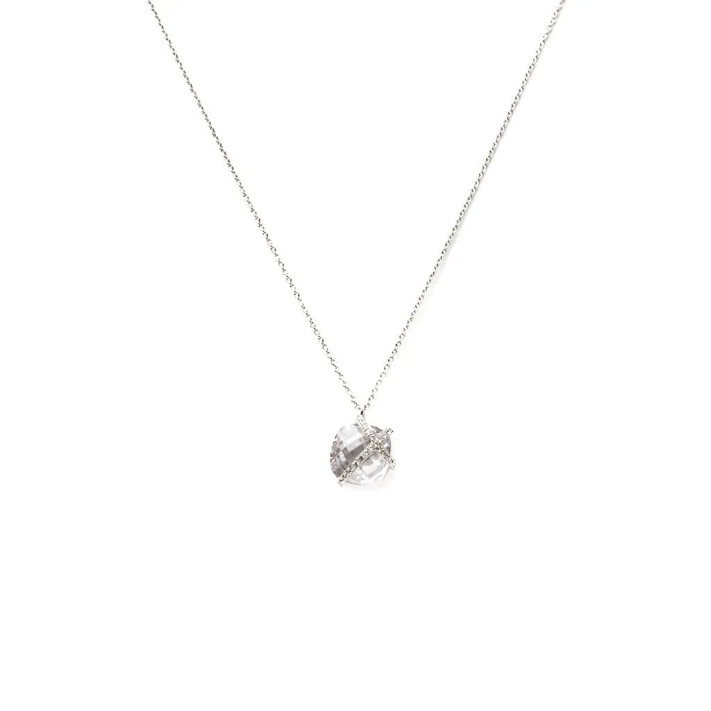 Alizia Caged Crystal Short Necklace
