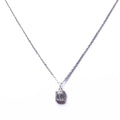 Alizia Moissanite Rectangle Short Necklace