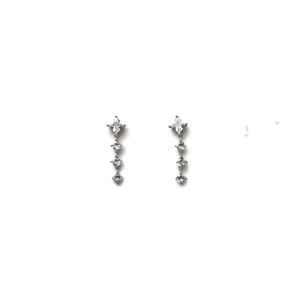 Alizia Dainty Square Drop Earrings
