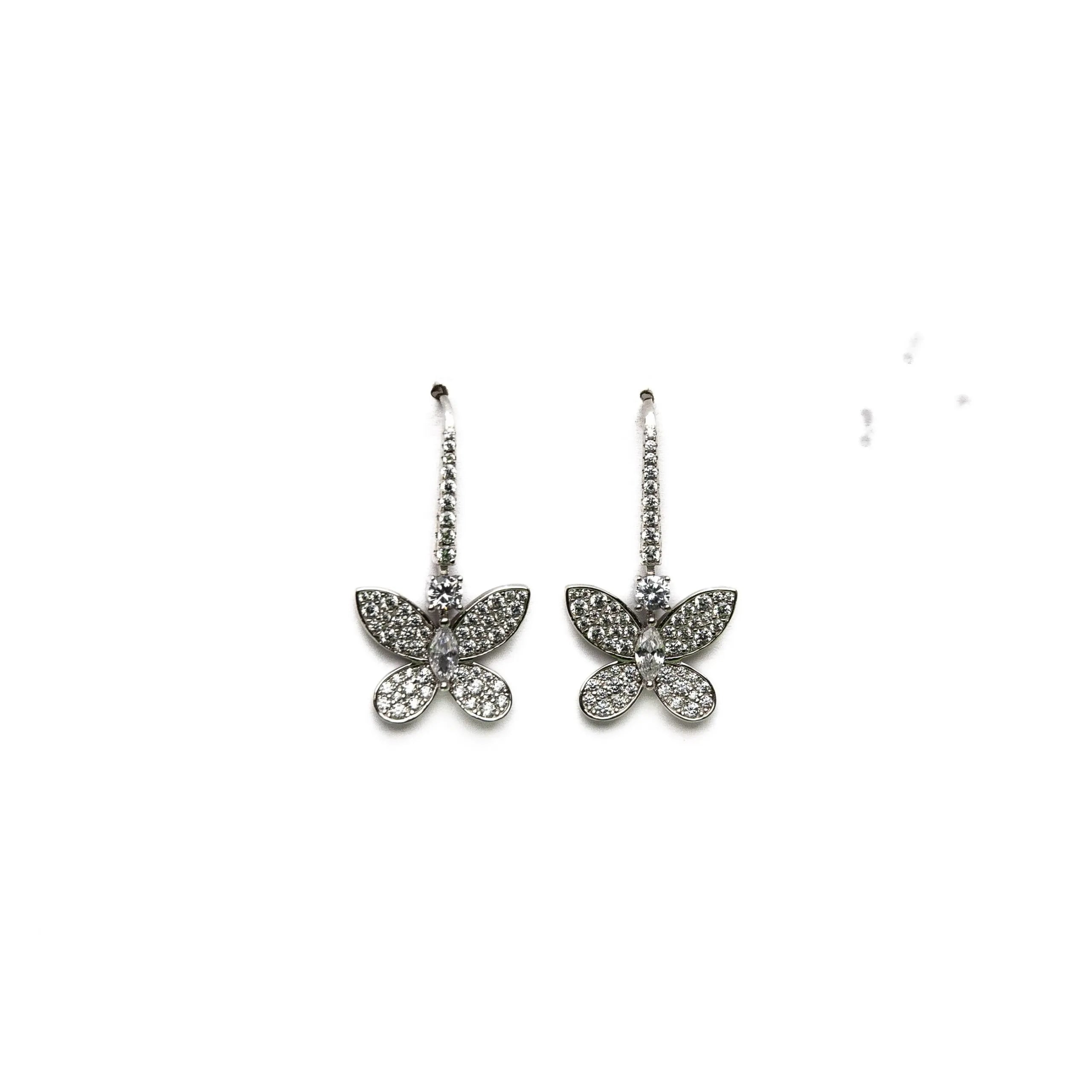 Alizia Dangly Butterfly Drop Earrings