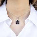 Alizia Stone Pieces Pear Pendent Necklace