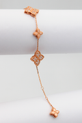 Alizia 2 Big Flower Crystal Bracelet