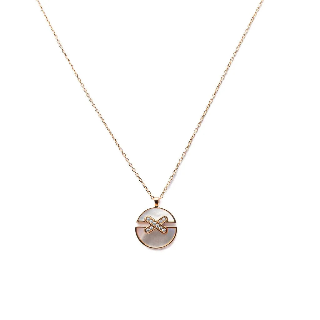 Alizia Small X Pendant Short Necklace