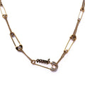 Alizia Guess Safety Pins Short Necklace