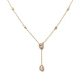Alizia Dainty Drop Rose Short Necklace