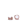 Alizia Chunky Crystal Small Hooped Earrings