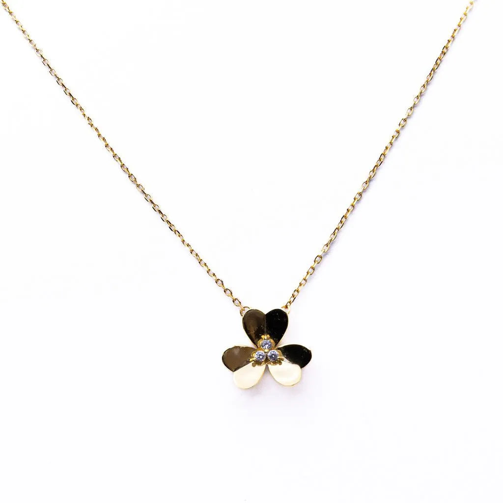 Alizia Single Iris Short Necklace
