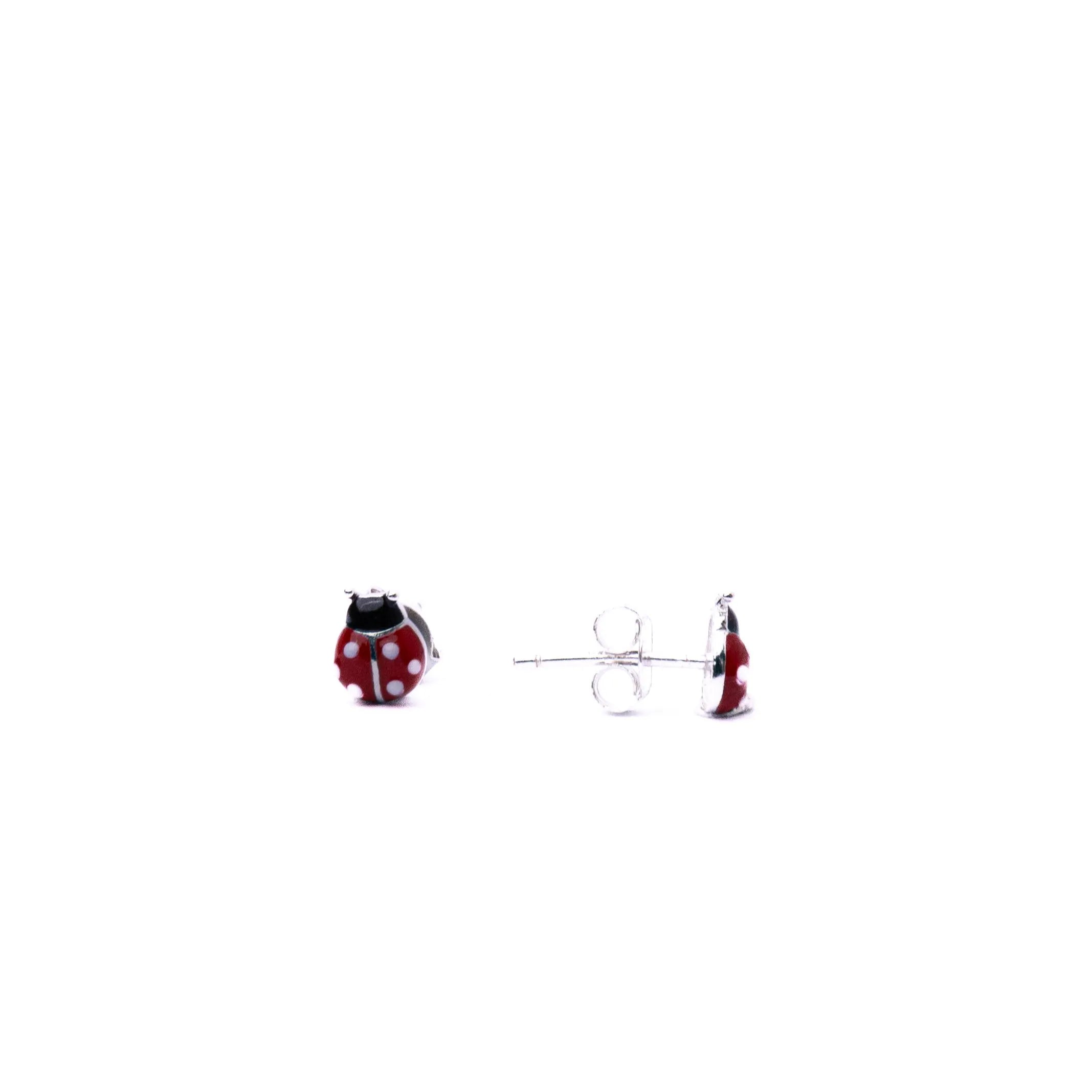 Alizia Lady Bug Stud Kiddie Earrings