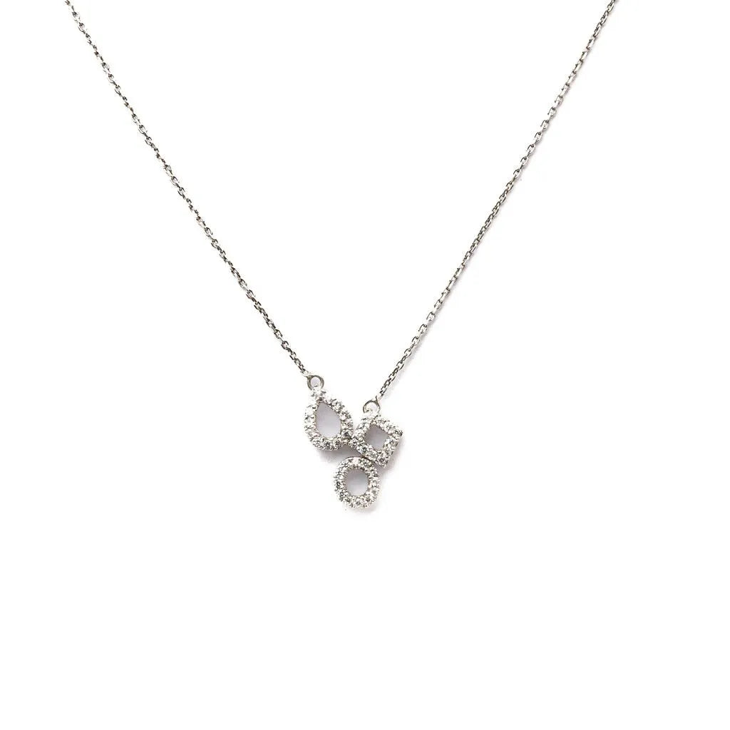 Alizia 3 Shape Charm Short Necklace