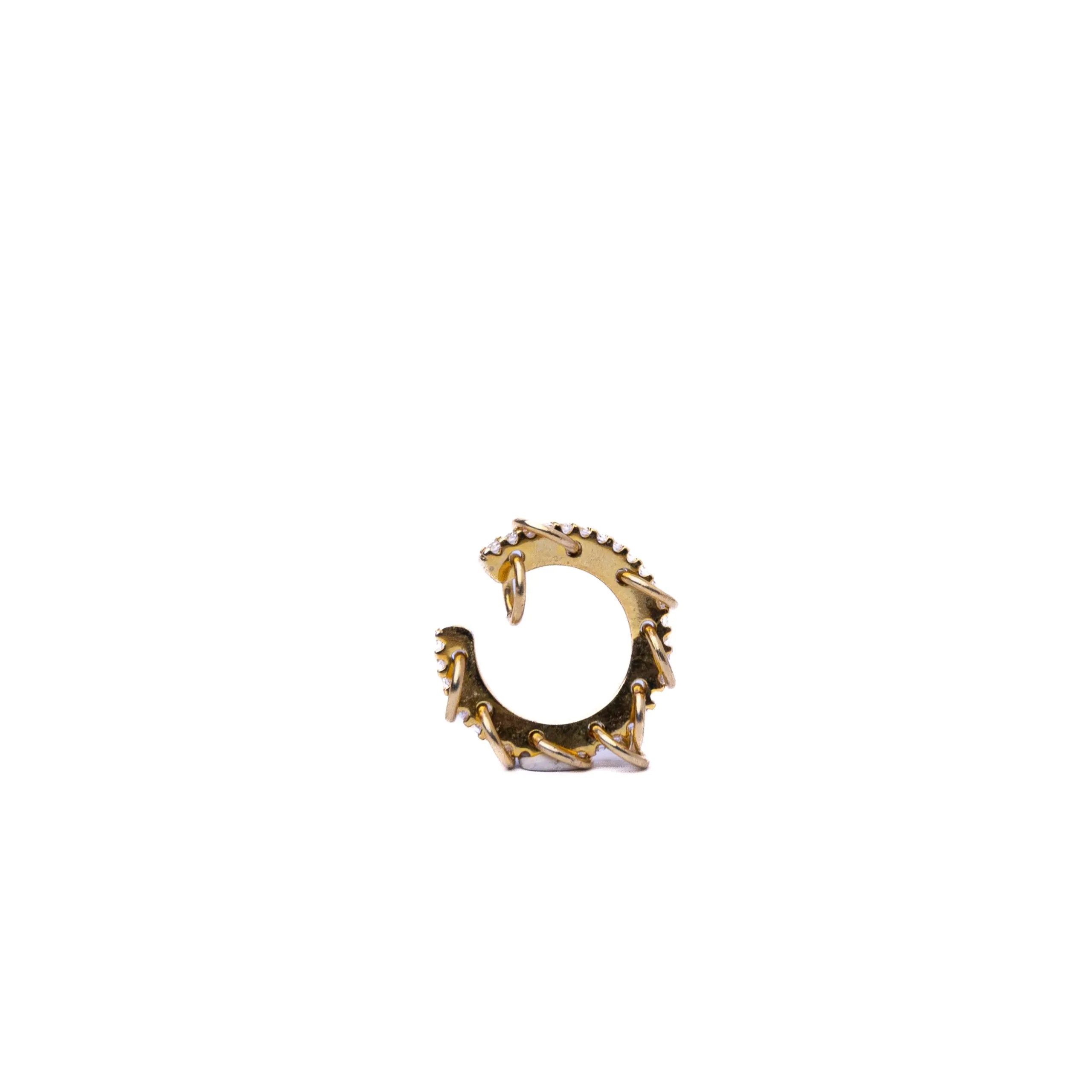 Alizia Clip Links Cuff Hooped Earrings