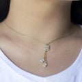 Alizia Hanging Rectangle Short Necklace