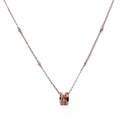 Alizia Round Rose Short Necklace