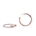 Alizia Embellished Screw Hooped Earrings