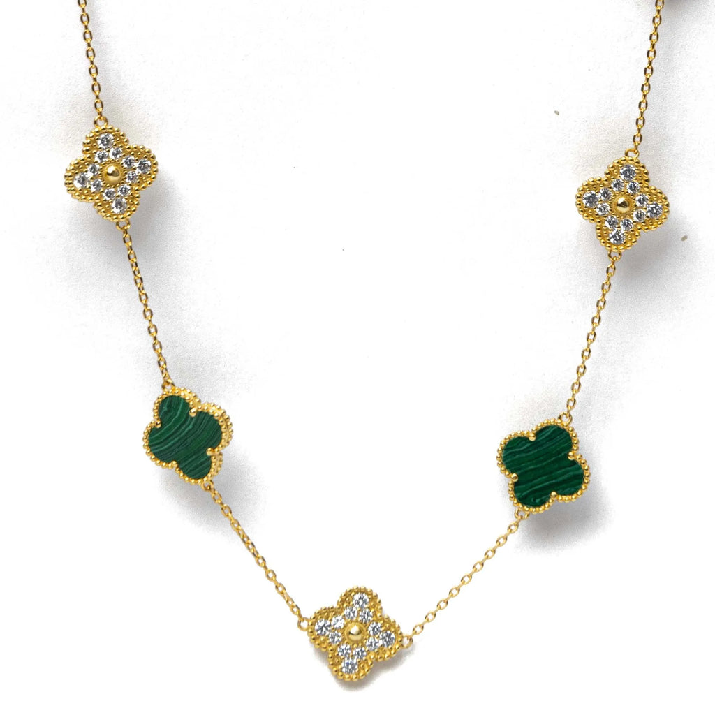 Alizia Half Embellished Cloves Long Necklace