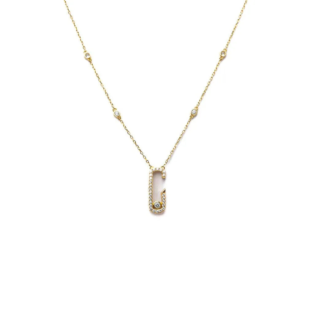 Alizia Hanging Open Majestic Short Necklace