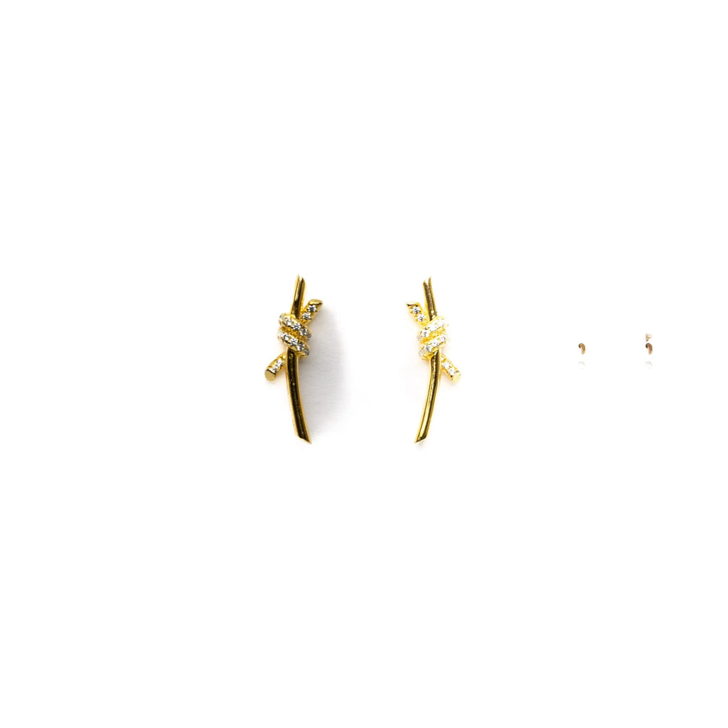 Alizia Double Knot Drop Earrings