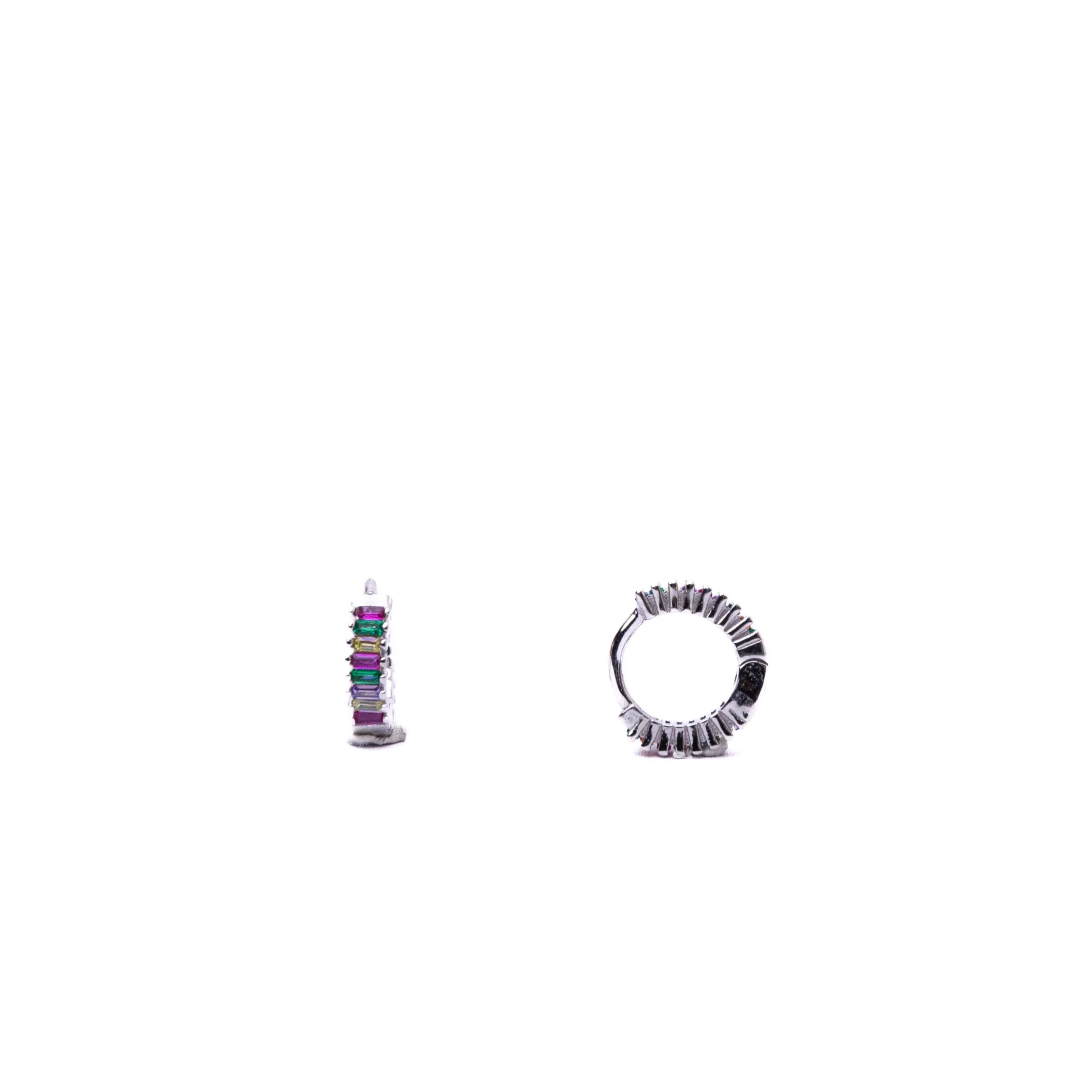 Alizia Colourful Hoop Hooped Earrings