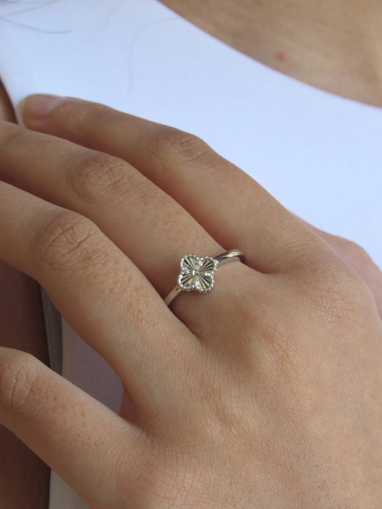 Alizia Dainty Clove Adjustable Ring