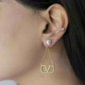 Alizia Pearl V Drop Earring