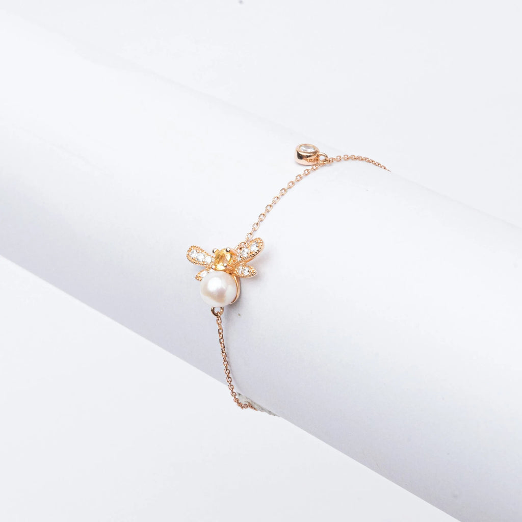 Alizia Moissanite Dragon Pearl Bracelet