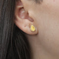Alizia Honeycomb Oval Earrings