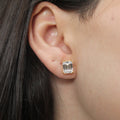 Alizia 2C Emerald Cut Stud Earrings