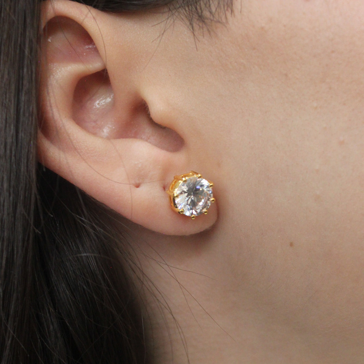 Alizia 2C Solitaire Stud Earrings