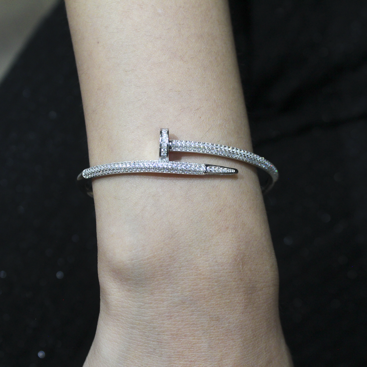 Alizia Crystal Nail Bangle
