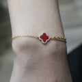 Alizia Crystal Edged Clove Bracelet