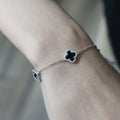 Alizia 3 Small Crystal Edged Clove Bracelet