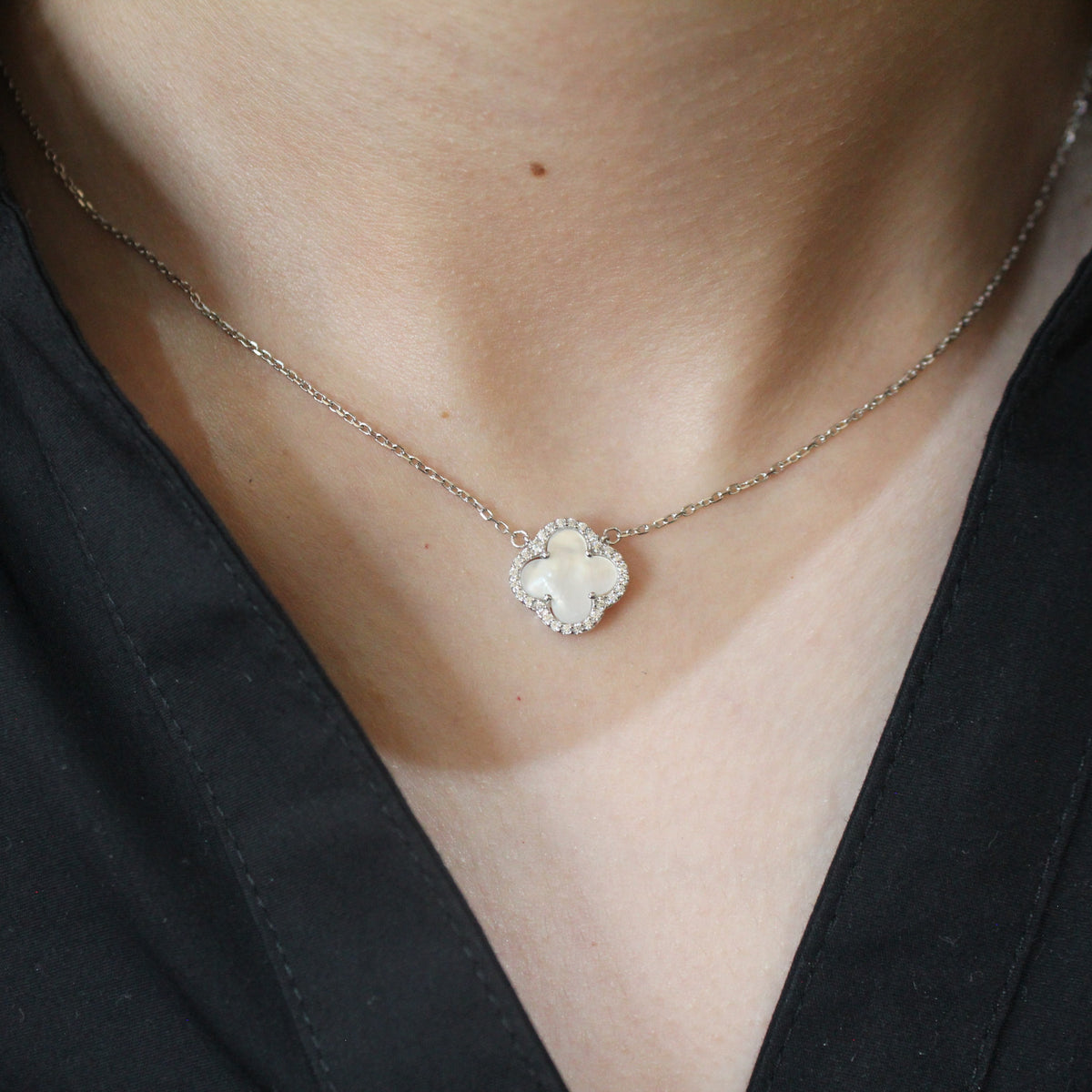 Alizia Crystal Edged Necklace