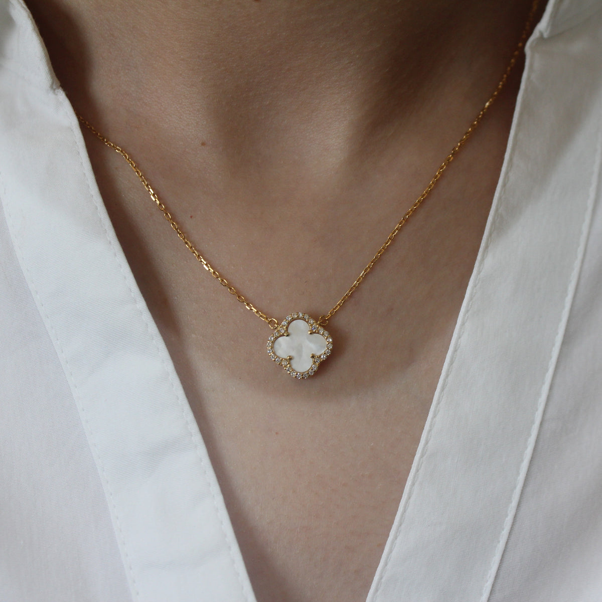 Alizia Crystal Edged Necklace