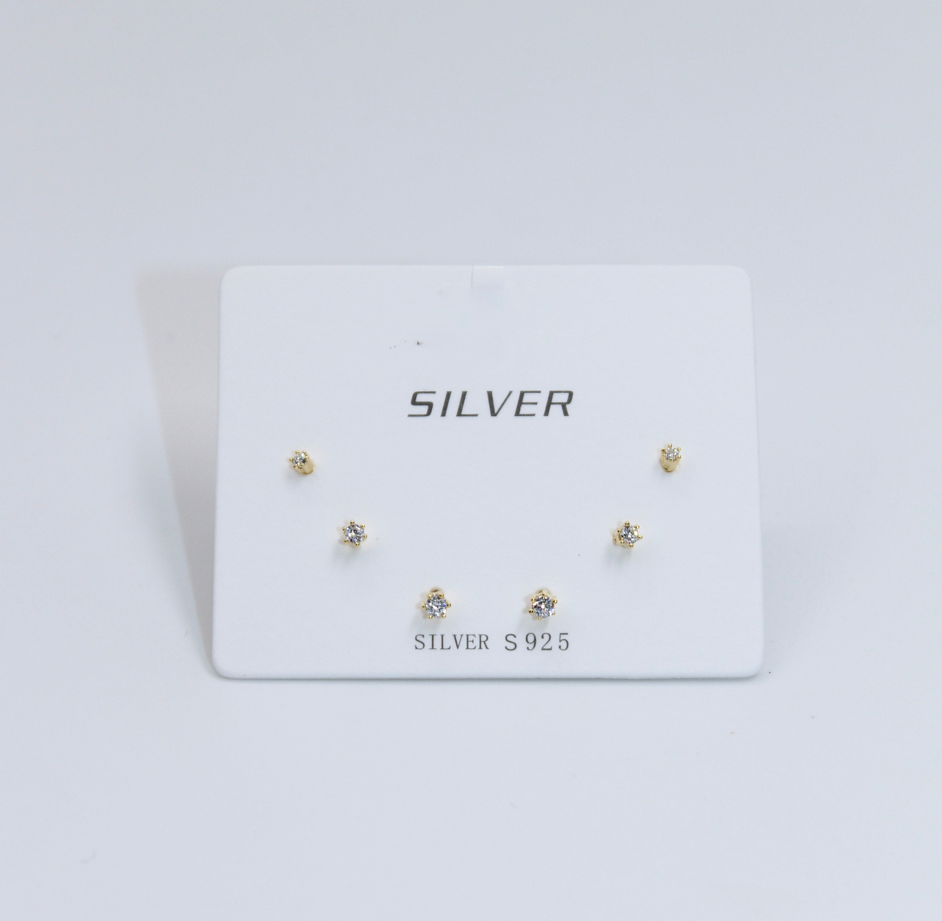 Alizia Diamond Stud 3 Pack Earring