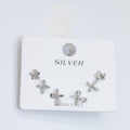 Alizia Flower-Bow 3 Pack Earring