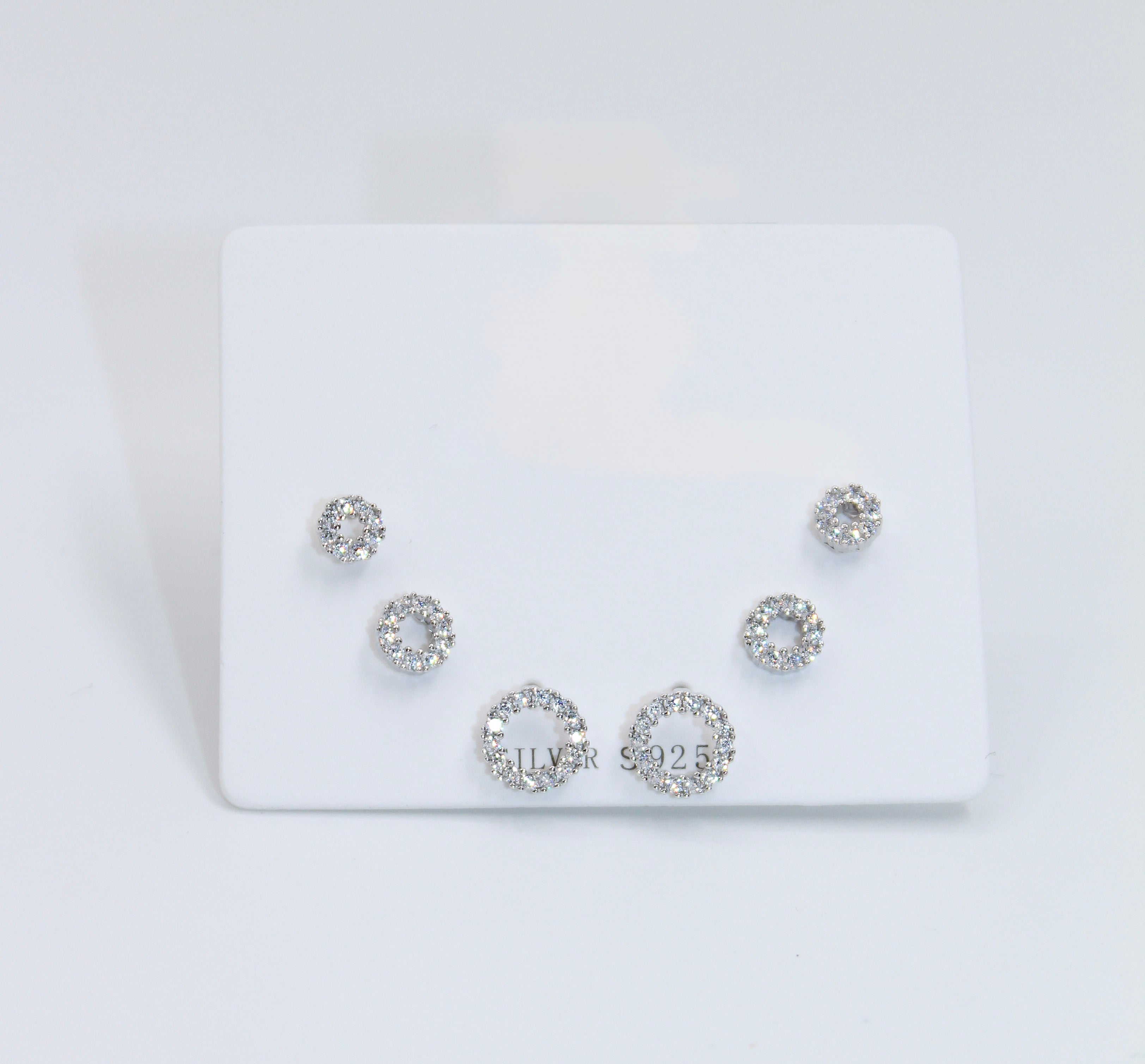 Alizia Halo 3 Pack Earrings