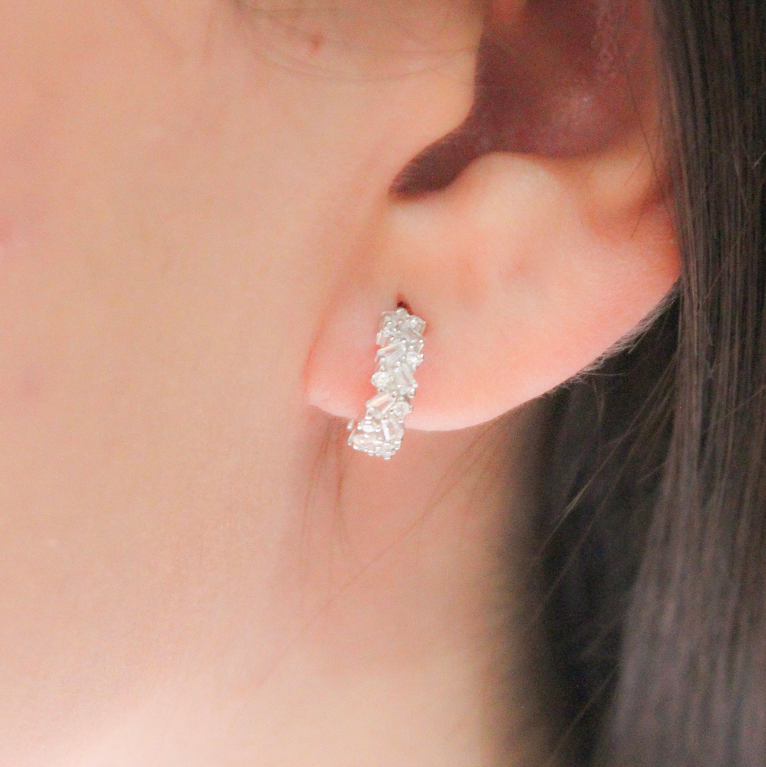 Alizia Fine Diamond Hoops
