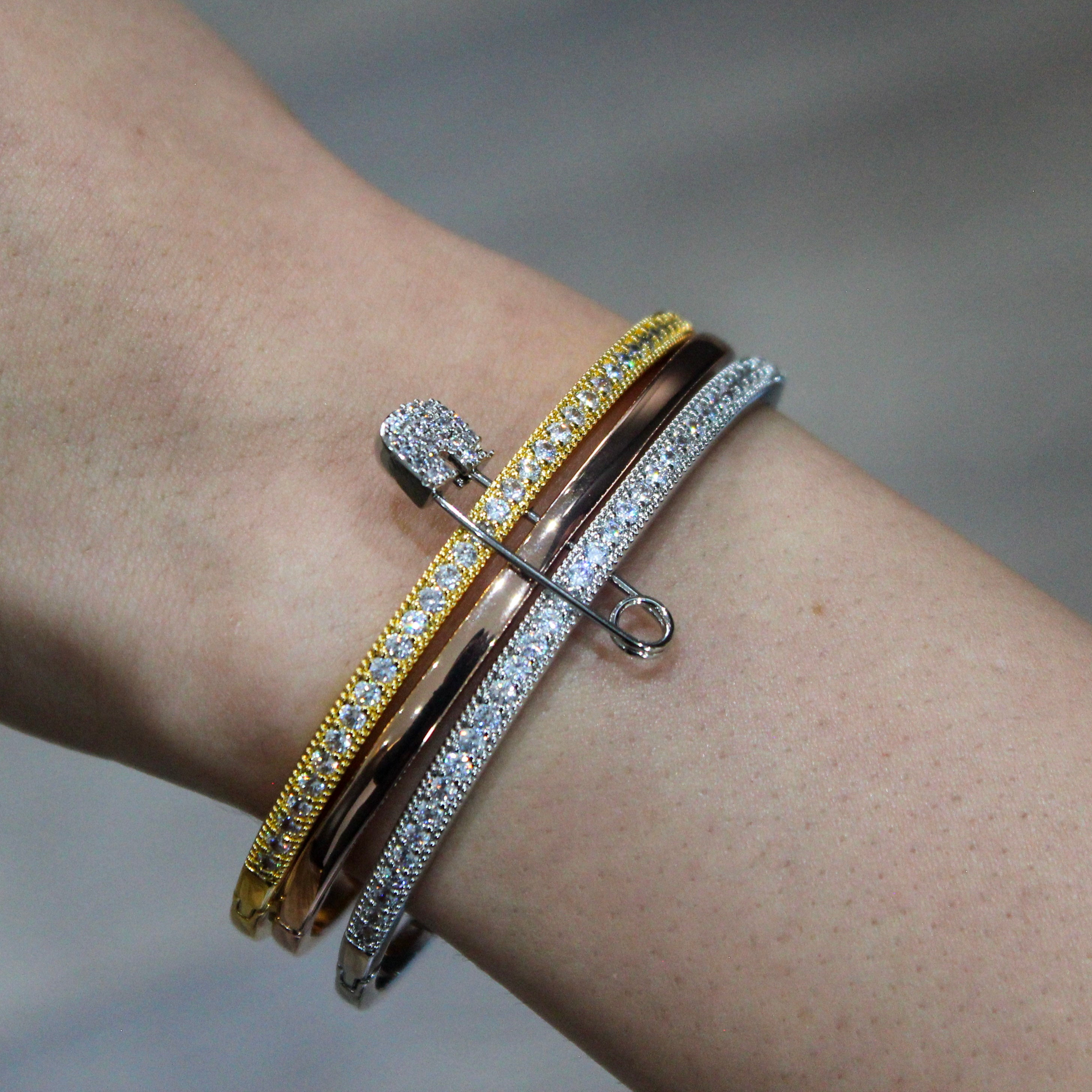 Alizia Safety Pin Bangle + Ring