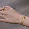 Alizia 4 Leaf Bangle + Ring