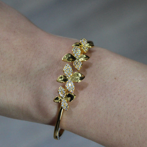 Alizia 4 Leaf Bangle + Ring