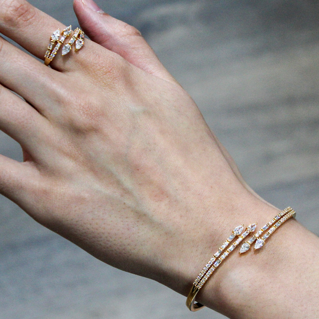 Alizia Snakehead Bangle + Ring