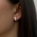 Alizia R Style Diamond Cluster Small Hoops