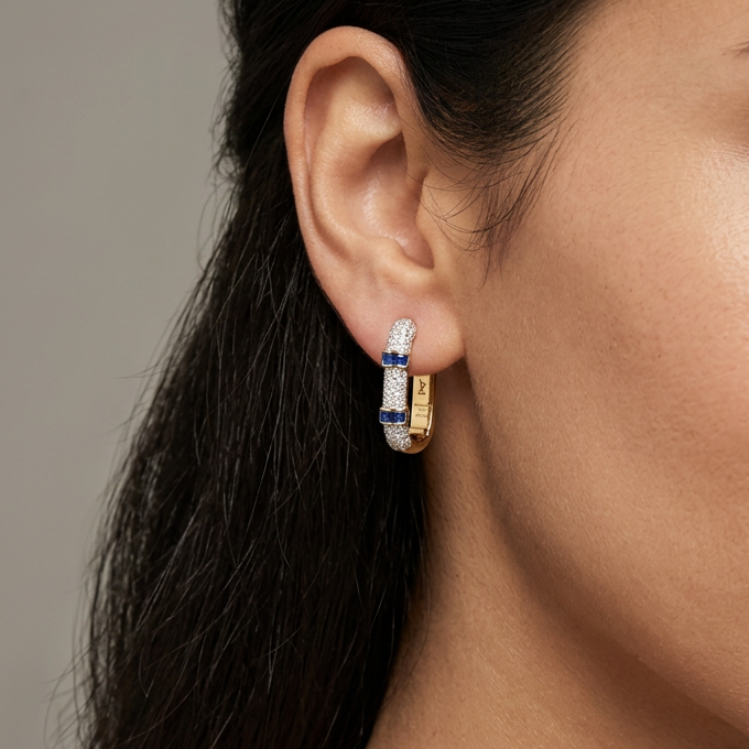 Alizia R Style Sapphire Earrings