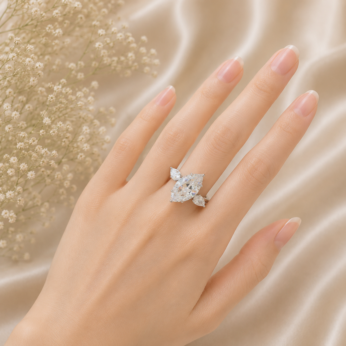 Alizia Marquise Trio Ring