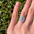 Alizia Clustered Pear Marquise Ring