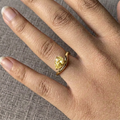 Alizia Pear Cut Diamond Pinky Ring Size 4