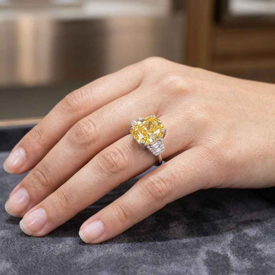 Alizia Emilio Cushion Ring