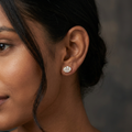 Alizia Oval Stud Earrings