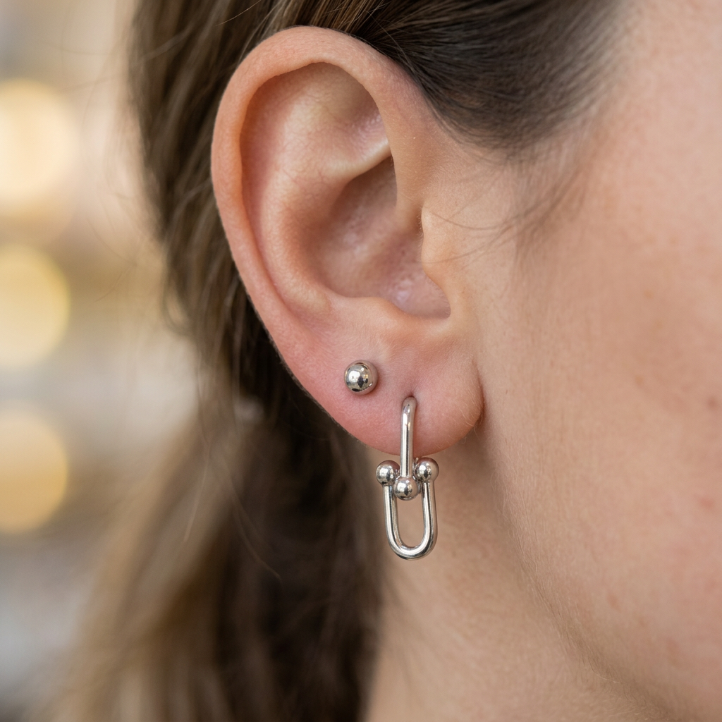Alizia Double Link Earrings