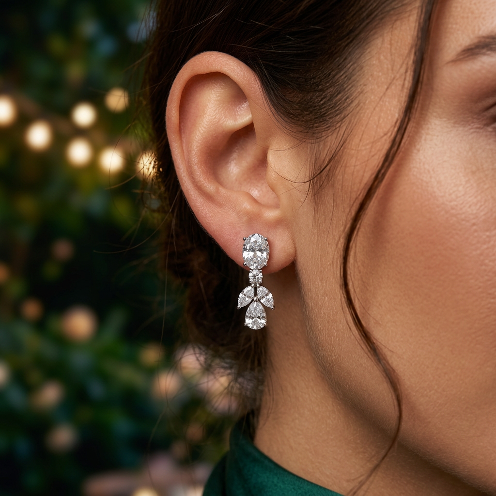 Alizia Inverted Rose Earring